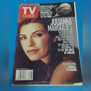 TV Guide Magazine - Star Trek Enterprise Pull-out Julianna Margulies Cover